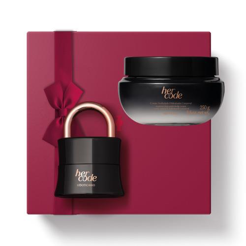 Kit de Dia do Amor Her Code Aveludado