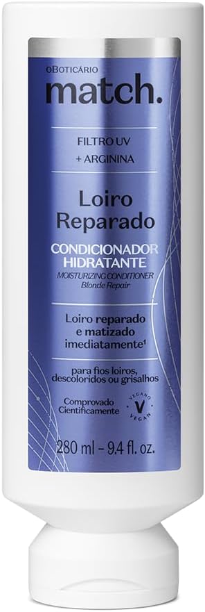 Condicionador Hidratante Match Loiro Reparado, 280ml