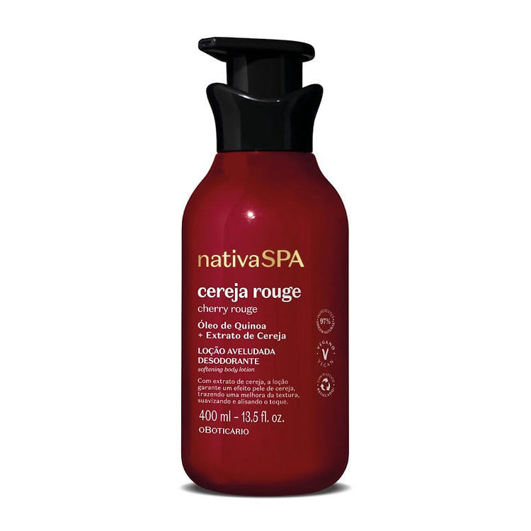 Loção Corporal Aveludada Nativa Spa Cereja Rouge 400ml
