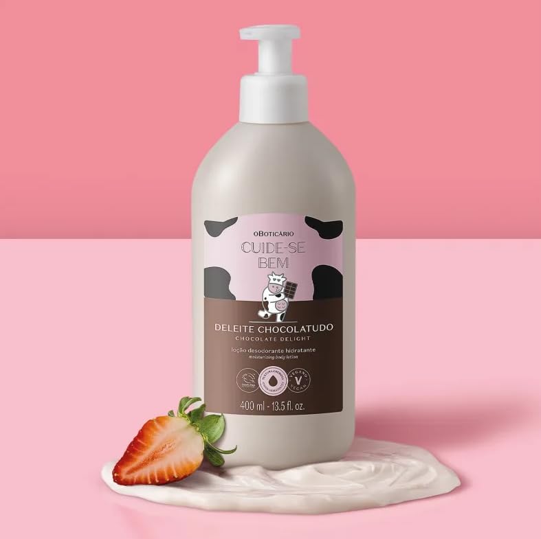 Loção Hidratante Corporal Cuide-se Bem Deleite Chocolatudo 400ml