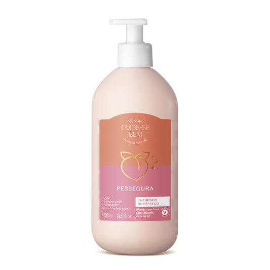 Loção Hidratante Corporal Cuide-se Bem Pessegura, 400ml