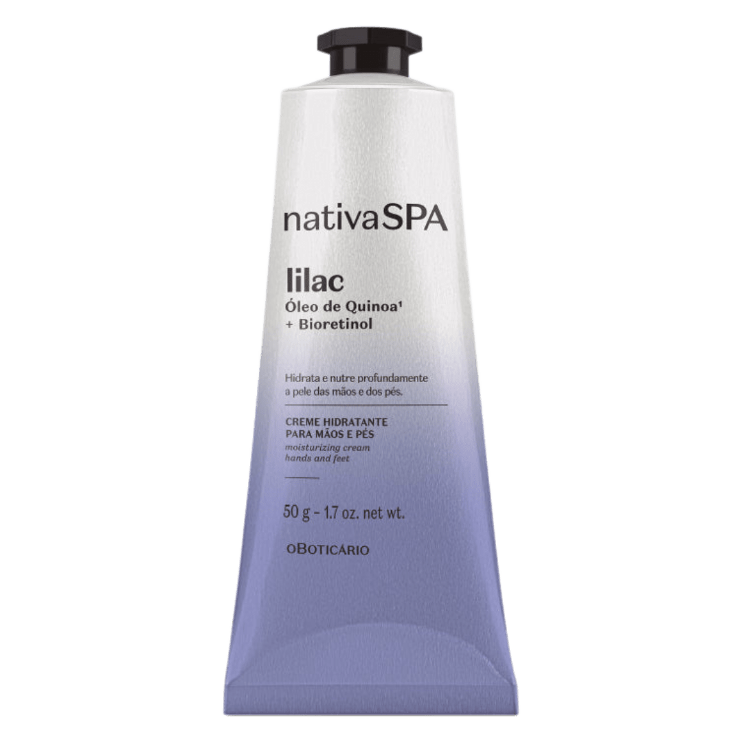 Creme Hidratante Para Mãos e Pés Nativa SPA Lilac, 50g