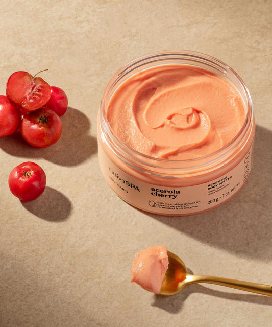 Crème hydratante régénérante pour le corps à la cerise acérola de Nativa Spa, 200 g