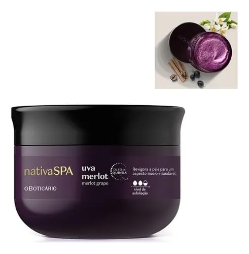 Esfoliante Corporal Nativa Spa Uva Merlot 180g
