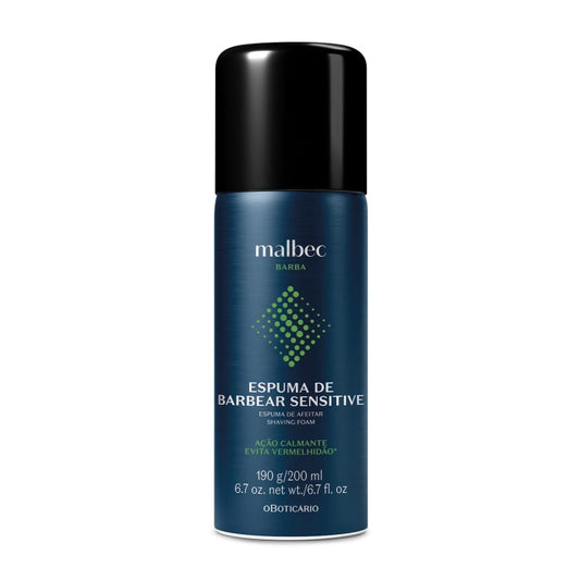 Espuma de Barbear Sensitive Malbec Barba 100g