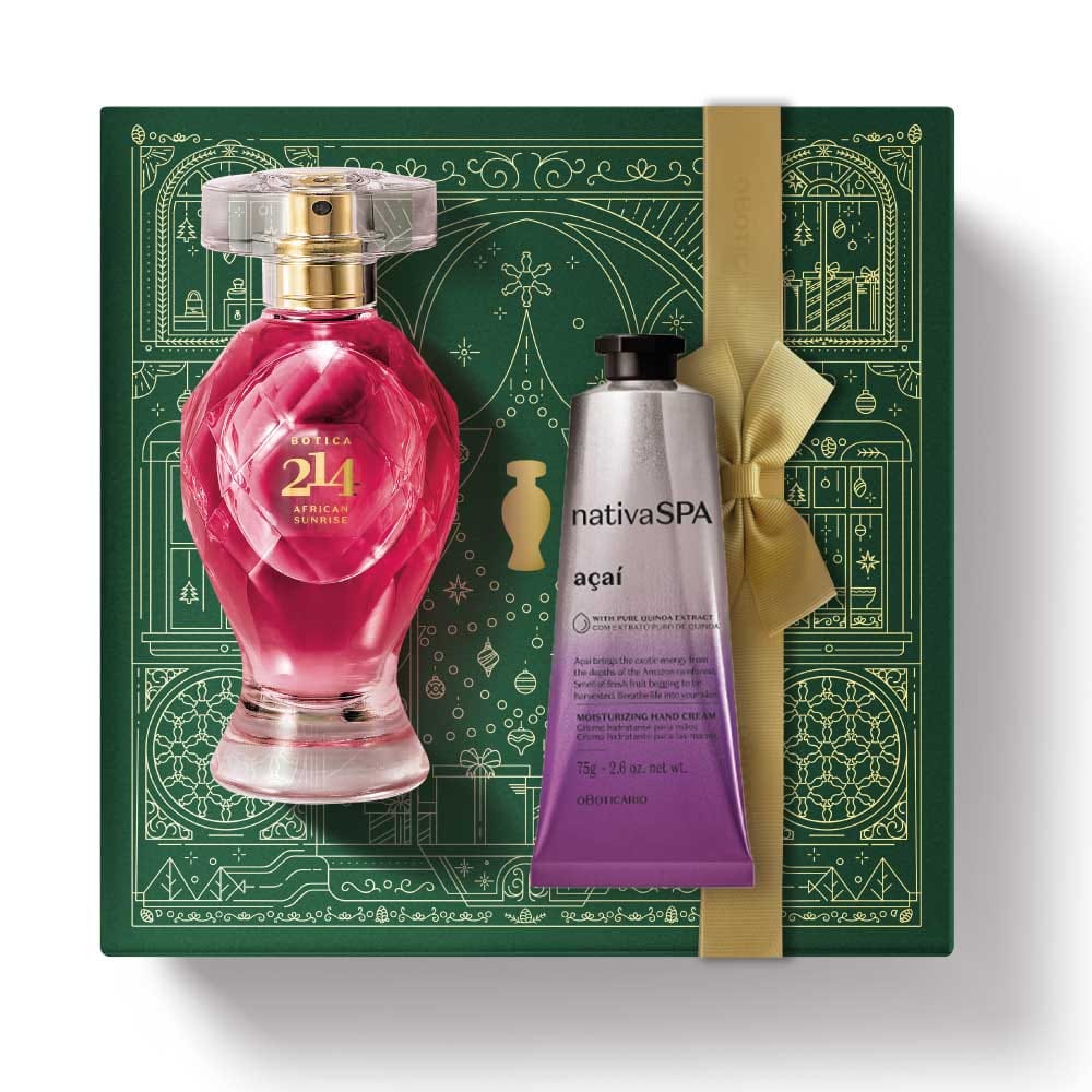 Kit de Natal Perfume Botica 214 African Sunrise + Açaí