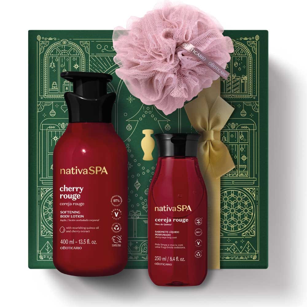 Kit de Natal Cuidado Nativa SPA Cereja Rouge