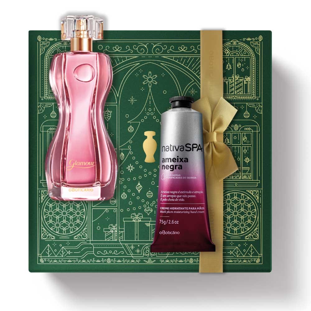 Kit de Natal Perfume Glamour + Ameixa Negra