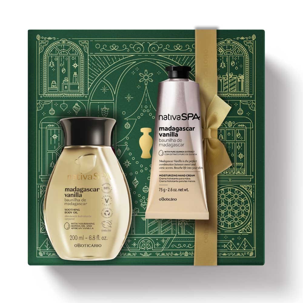 Kit de Natal Cuidado Nativa SPA Baunilha de Madagáscar