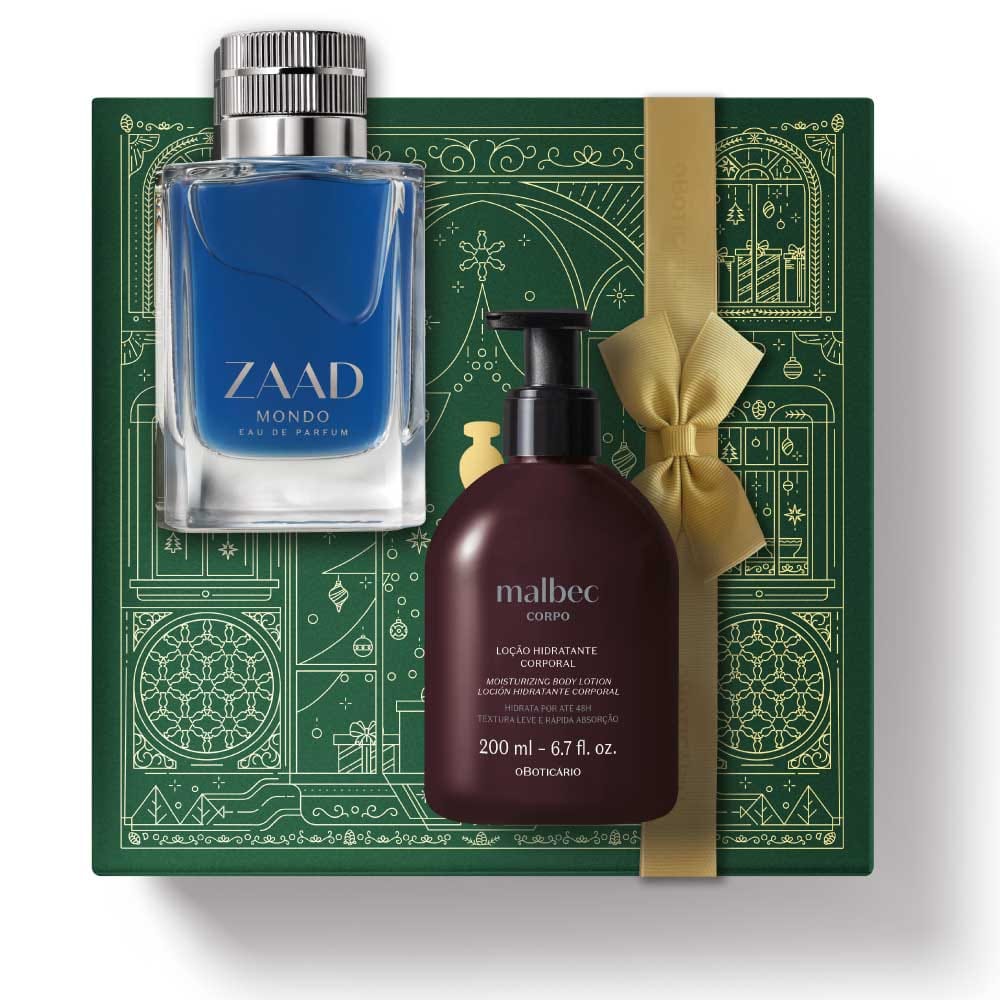Kit de Natal Perfume Zaad Mondo + Creme Hidratante Malbec