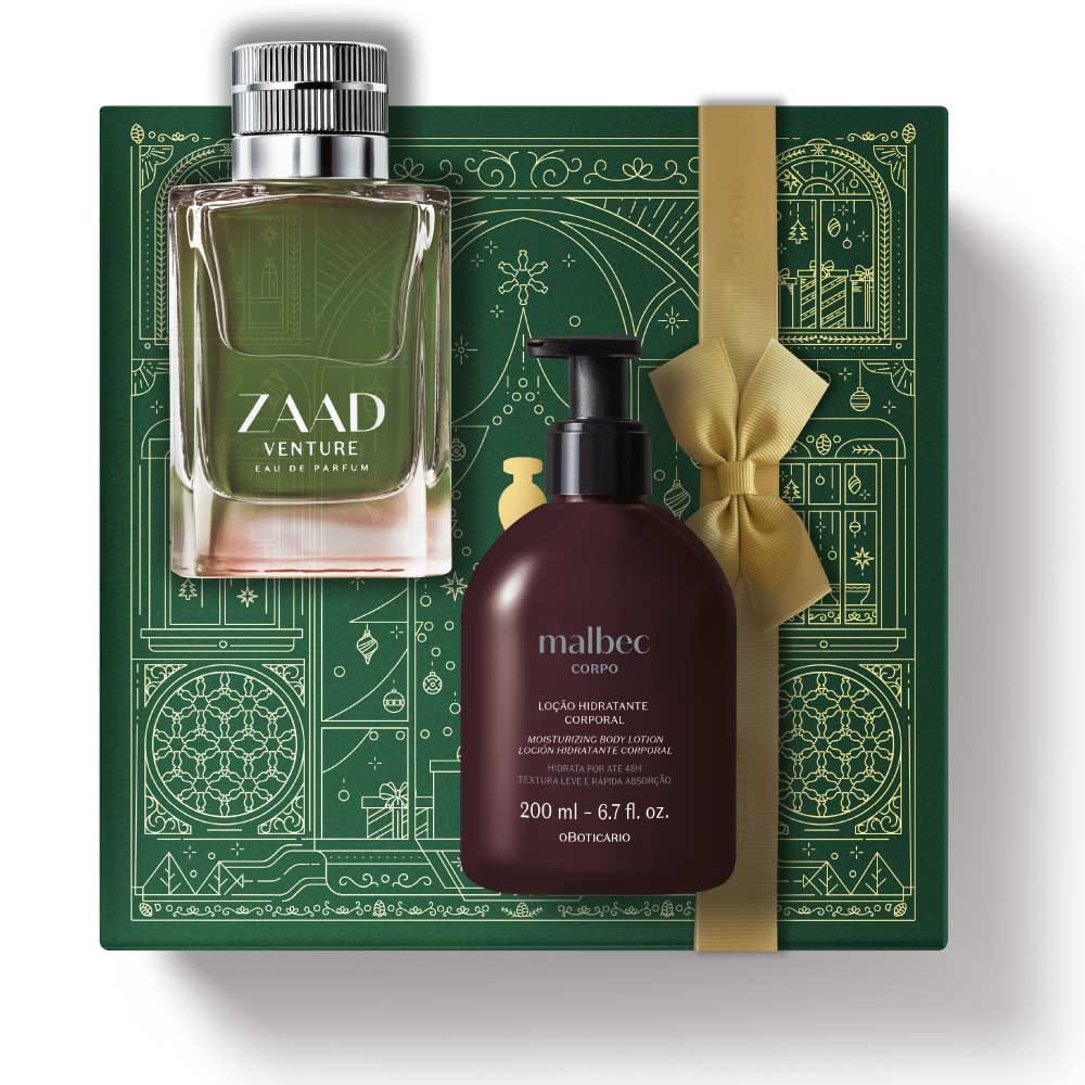 Kit de Natal Perfume Zaad Venture + Malbec