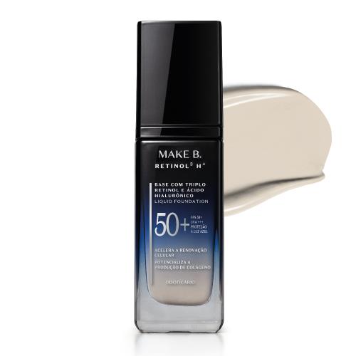 Base Líquida FPS50 + Retinol H+ Make B. Invisivel