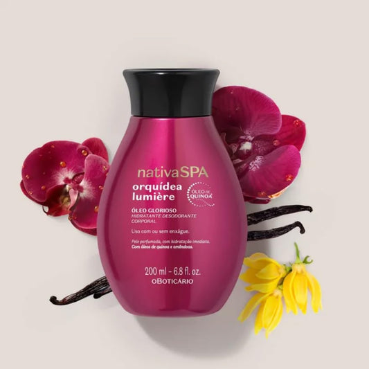 Nativa SPA Óleo Glorioso de Banho Orquídea Lumière 200ml