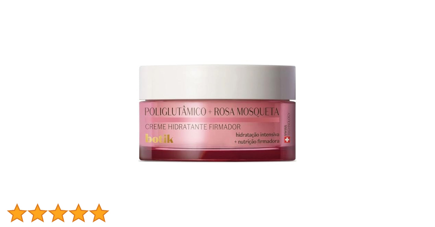 Creme Hidratante Firmador Poliglutâmico + Rosa Mosqueta Botik, 50g