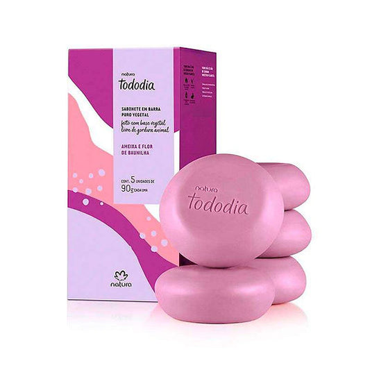 Natura Tododia Ameixa e Flor de Baunilha - 5 x90Gr