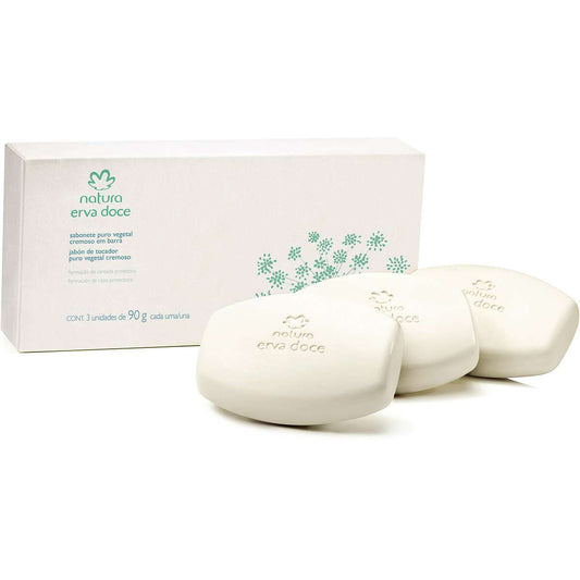 Sabonetes em Barra Puro Vegetal Cremosos (3 x 90 Gr)