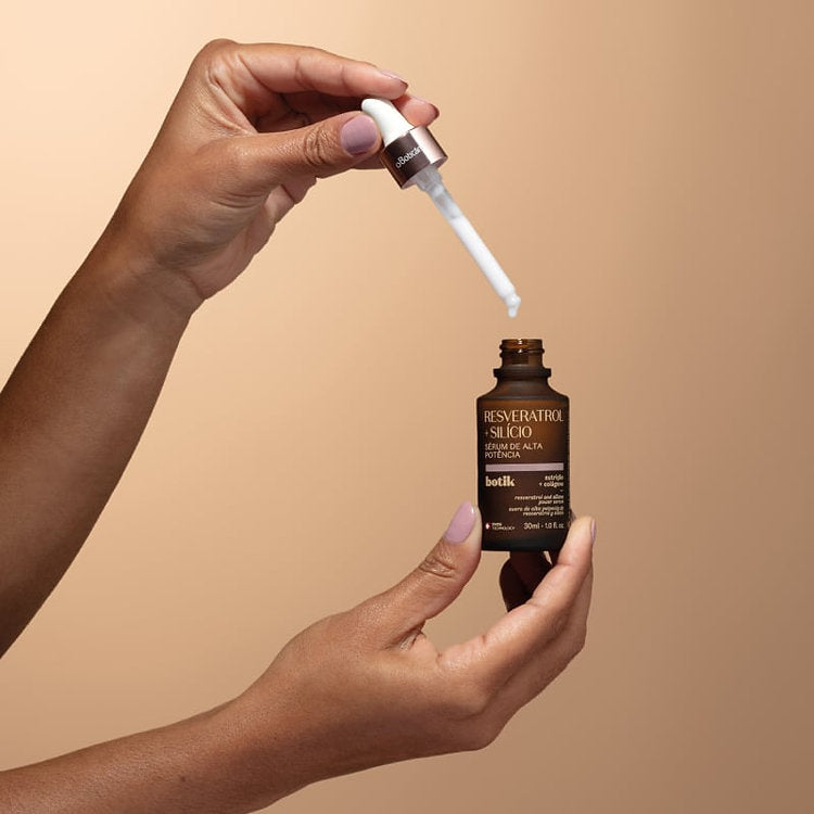Sérum de Alta Potência Botik Resveratrol + Silício, 30ml