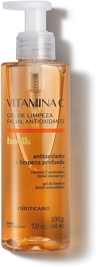 Botik Vitamina C Gel de Limpeza Facial Antioxidante, 200g