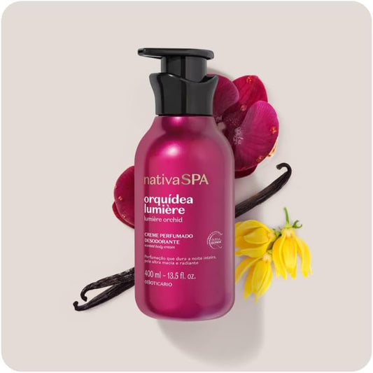 Nativa SPA Creme Hidratante Perfumado Orquídea Lumière, 400ml