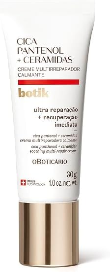 Creme multirreparador calmante Botik Cica Pantenol e Ceramidas 30g
