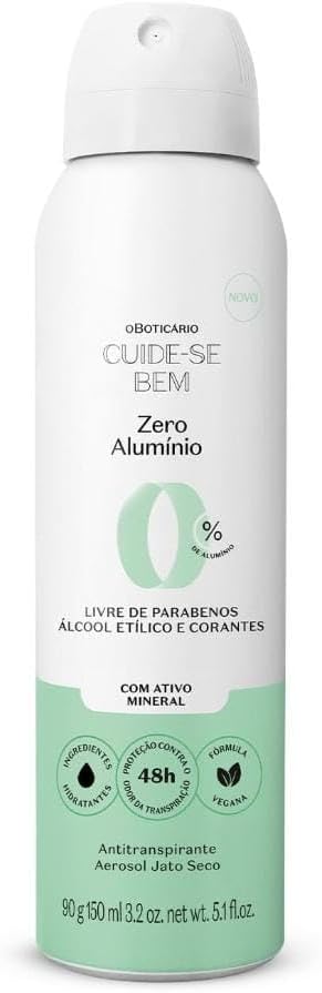 Desodorante Aerosol Zero Aluminio 150ml