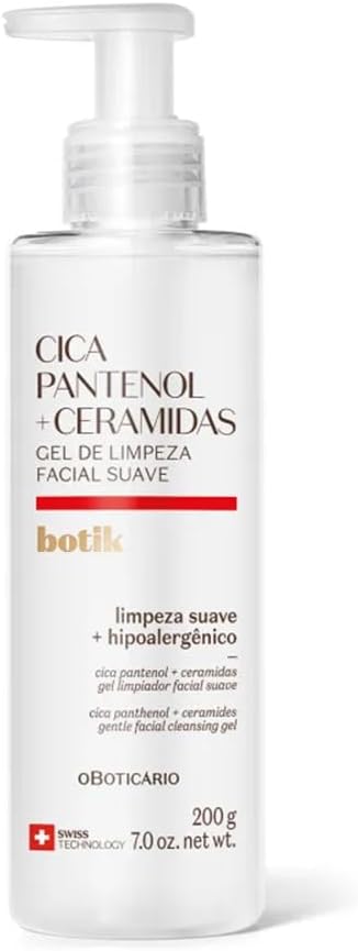 Gel de Limpeza Suave Botik Cica Pantenol e Ceramidas 200g