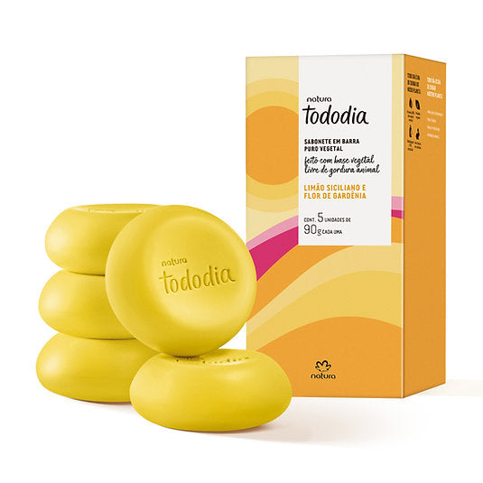 Sabonete Tododia Limao Siciliano e Flor de Gardenia 5x90Gr