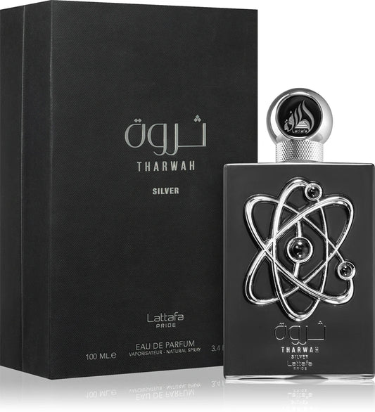 Lattafa Pride Tharwa Silver Eau de Parfum, 100ml
