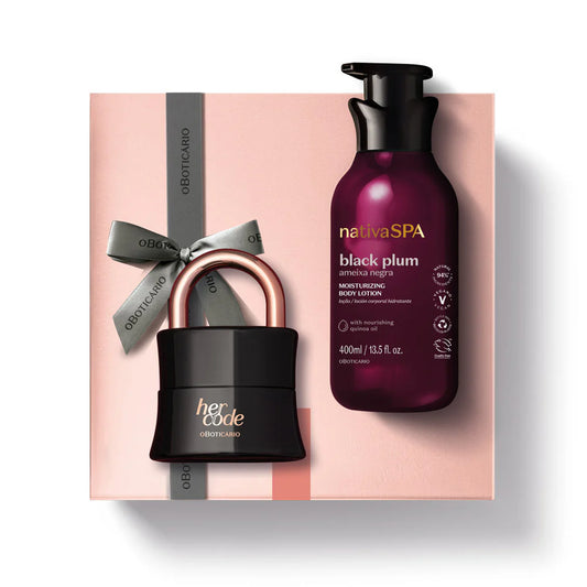 Kit de Dia do Amor Her Code Ameixa Negra
