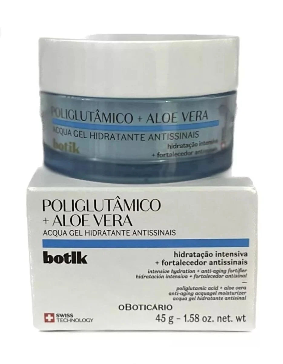 Acqua Gel Hidratante Antissinais Poliglutâmico + Aloe Vera Botik, 50g