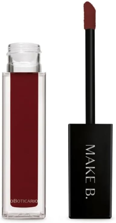 Batom Líquido Mate com ácido poliglutâmico Brown Wine Make B.