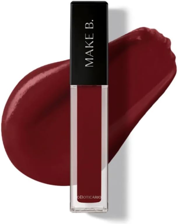 Batom Líquido Mate com ácido poliglutâmico Brown Wine Make B.