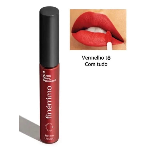 Rouge à lèvres liquide mat 5 ml VERMELHO TO COM TUDO