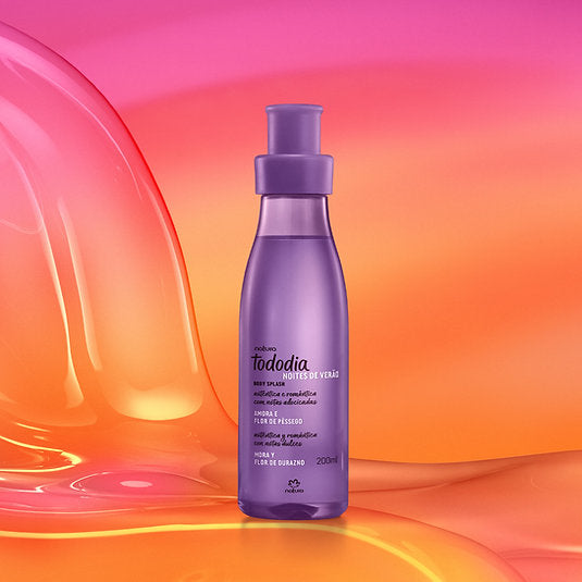 Body Splash Amora e Flor de Pessego Noites de Verão Tododia 200ml