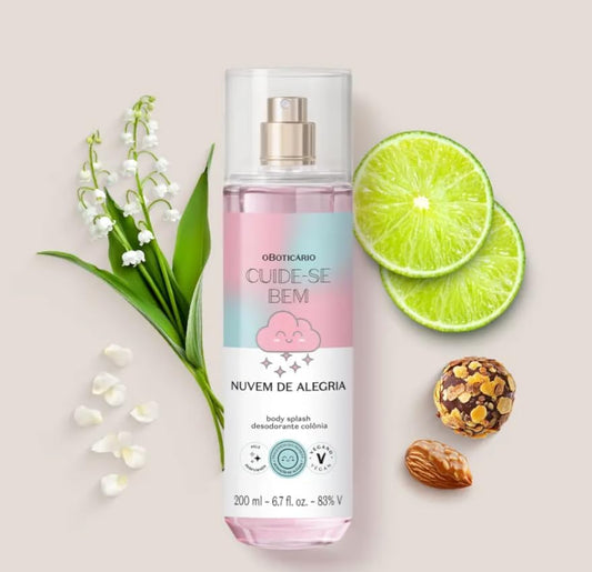 Cuide-se Bem Nuvem de Alegria Body Splash, 200ml
