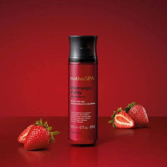Body Splash Nativa Spa Morango Ruby, 200ml