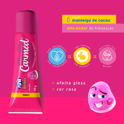 Carmed Fini Beijos Hidratante Labial com cor 10g