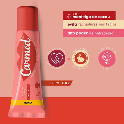 Carmed Maçã do Amor Hidratante Labial com cor 10g