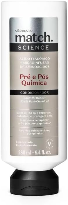 Condicionador Match Science Pré e Pós-Química, 280ml