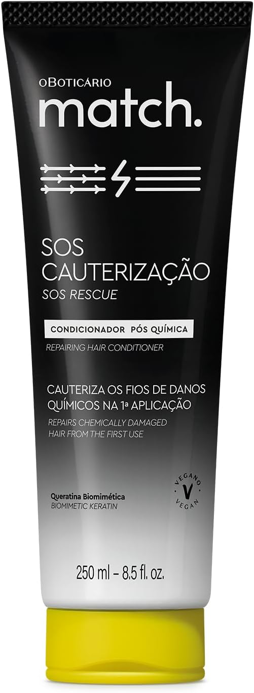 Condicionador Pós-Química Match SOS Cauterização, 250ml
