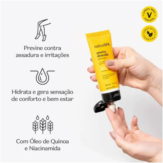 Creme Corporal Antiatrito Nativa Spa Ameixa Dourada, 100ml