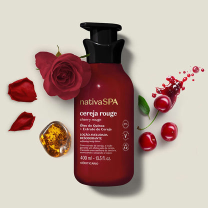 Loção Corporal Aveludada Nativa Spa Cereja Rouge 400ml