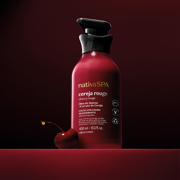 Loção Corporal Aveludada Nativa Spa Cereja Rouge 400ml