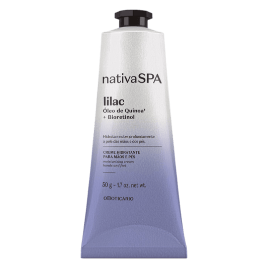Creme Hidratante Para Mãos e Pés Nativa SPA Lilac, 50g