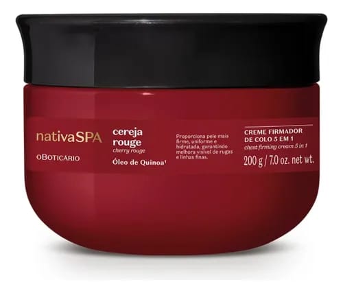 Creme Firmador de Colo 5 em 1 Nativa Spa Cereja Rouge 200g