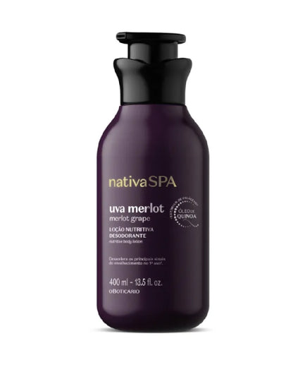 Loção Hidratante Corporal Nativa Spa Uva Merlot 400ml