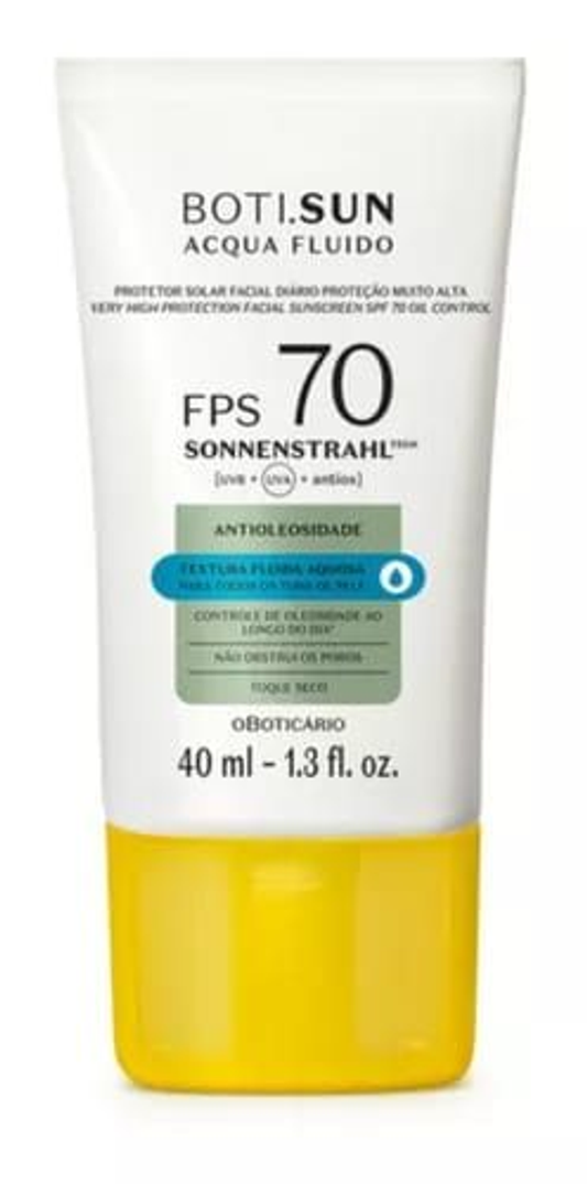 Boti.Sun Protetor Solar Facial Antioleosidade Acqua Fluido SPF 70