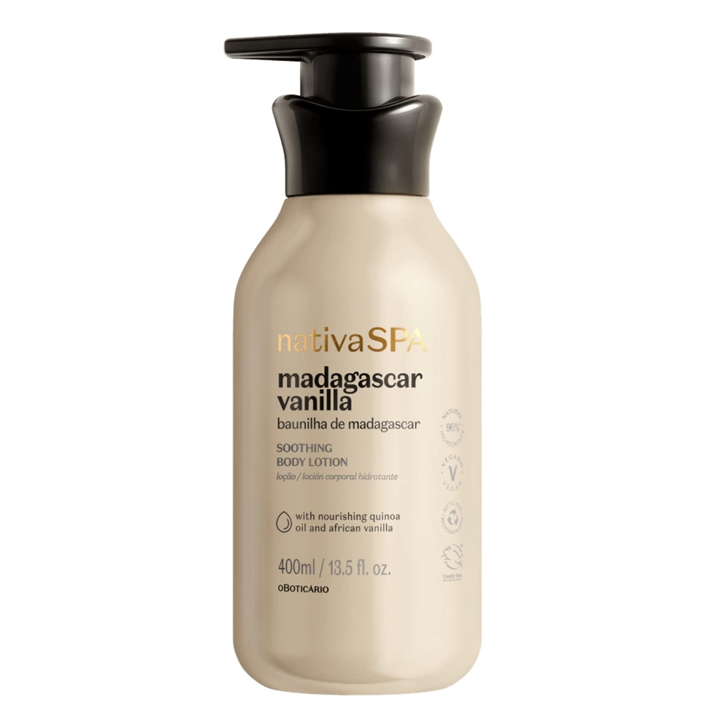Loção Hidratante Nativa SPA vanille de Madagascar, 400 ml