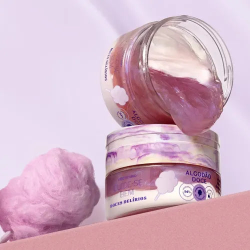 Crème Duo Hydratante Corporelle Cuide-se Bem Algodão Doce, 200g
