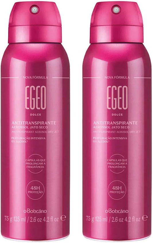 Déodorant anti-transpirant en aérosol Egeo Dolce avec 2